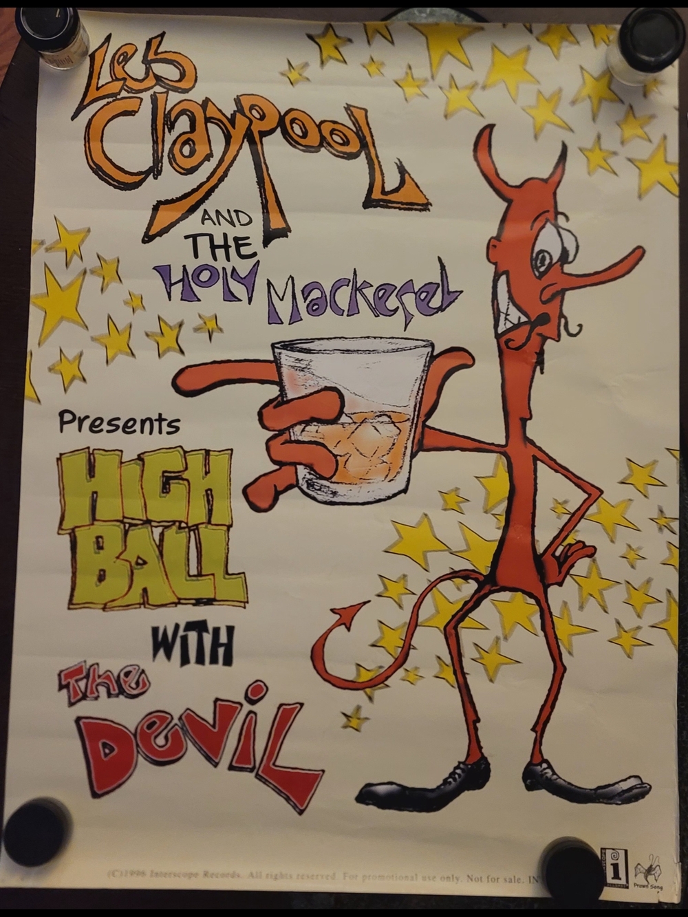 Les Claypool And The Holy Mackerel 'High Ball with the Devil' Vintage Poster